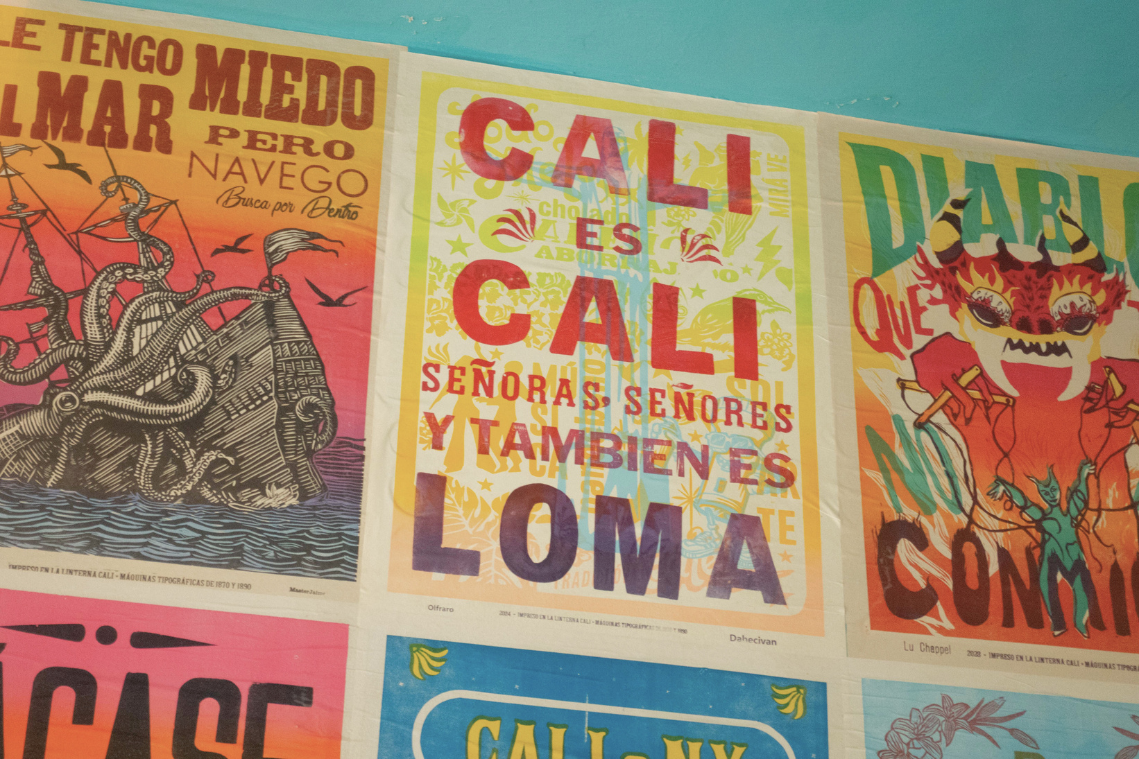 Carteles tipográficos de La Linterna, Cali